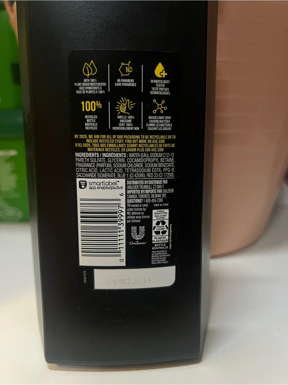 Axe body wash refreshing scent 28fl oz